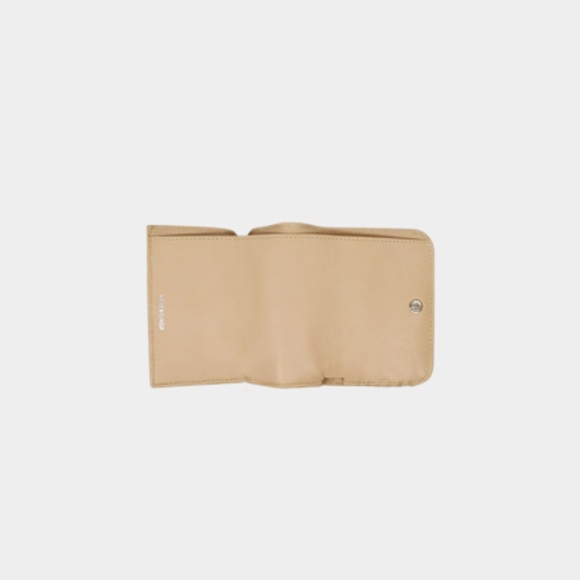 BALENCIAGA 2020S CREAM LEATHER LOGO WALLET - Picture 4 of 6